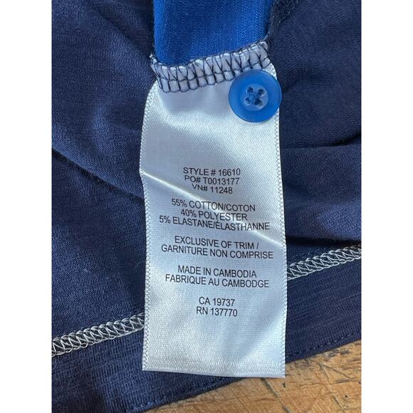 Mens Elevate Blue Short Sleeve Soft Polo Shirt‎ Size Large - Picture 5 of 8